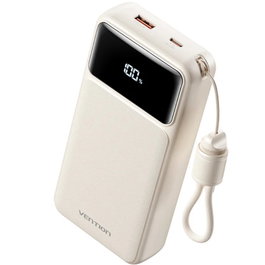 Vention Power Bank 20000mAh XGYW0-40-TY Blanco con Cable USB-C